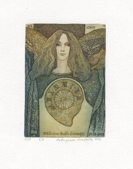 Ex Libris Biblioteca Bodio Lomnago 2013-2014 -  Art of Anastasia Melnikova