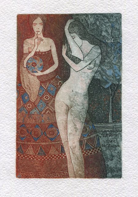 Ex libris Evert Veldhuizen -  Art of Anastasia Melnikova