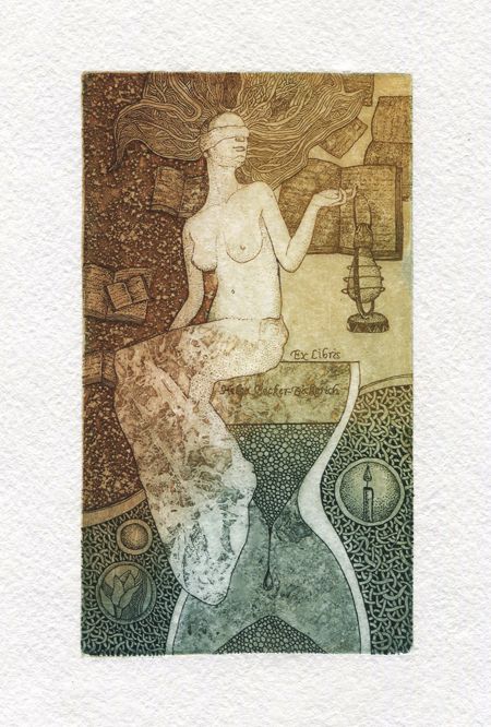Ex libris Helga Becker-Bickerich - Мельникова Анастасия - Сайт художника