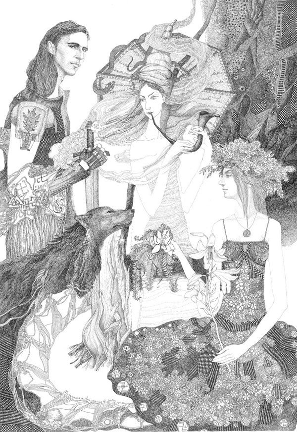 The miracle of Kupala night -  Art of Anastasia Melnikova